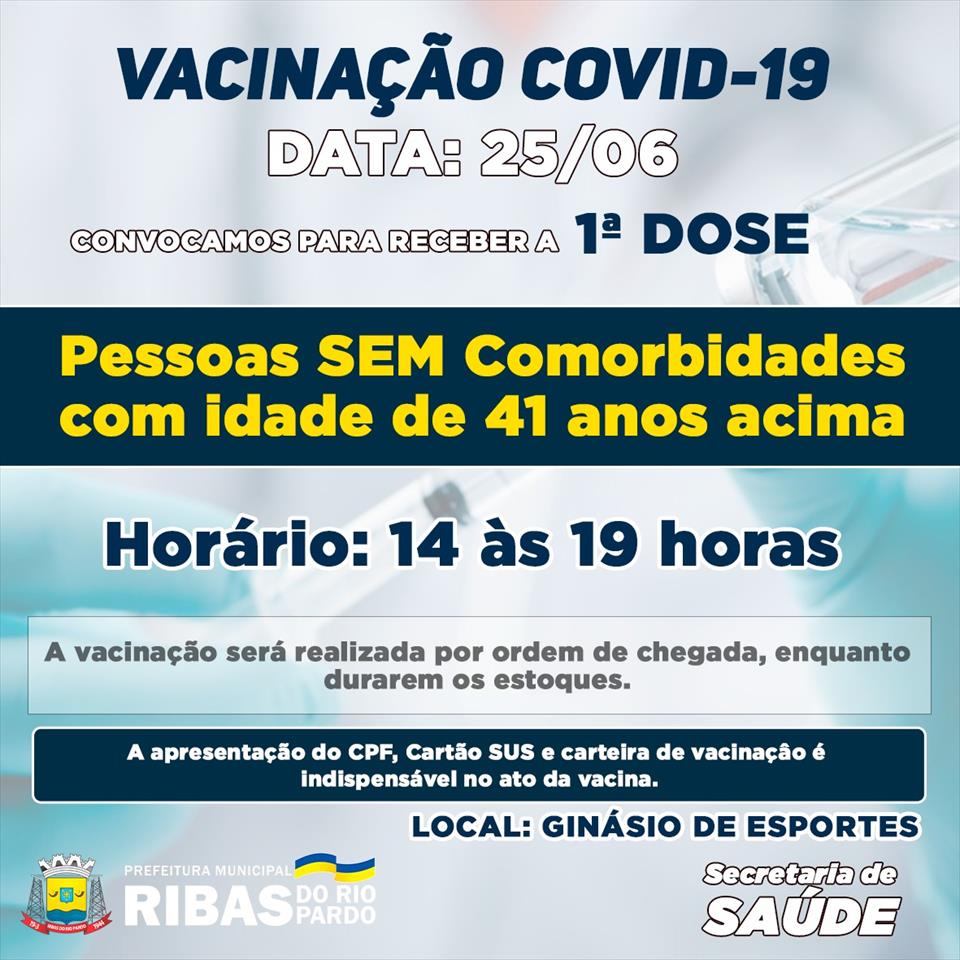 A fila anda em Ribas e vacina contra a Covid chega aos 41 anos