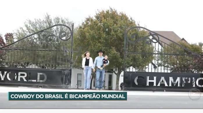 Domingo Espetacular mostra a rotina de um brasileiro bicampeão mundial de montaria em touro