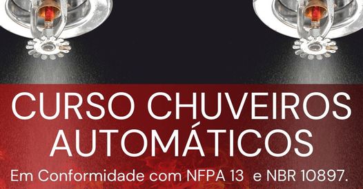 Curso de Chuveiros Automáticos | Sprinklers | NFPA-13 |Em Português |Com base na NBR 10.897/20 -