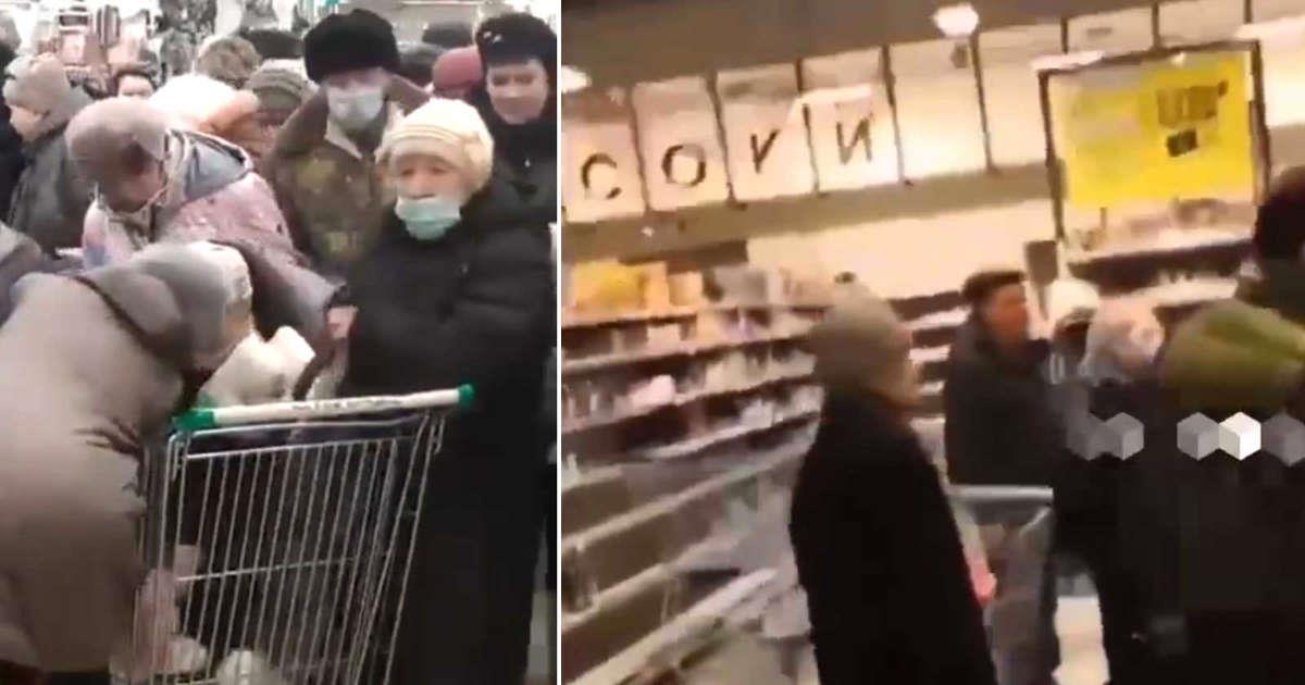Vídeo: Russos brigam por açúcar em supermercados após sanções contra Moscou