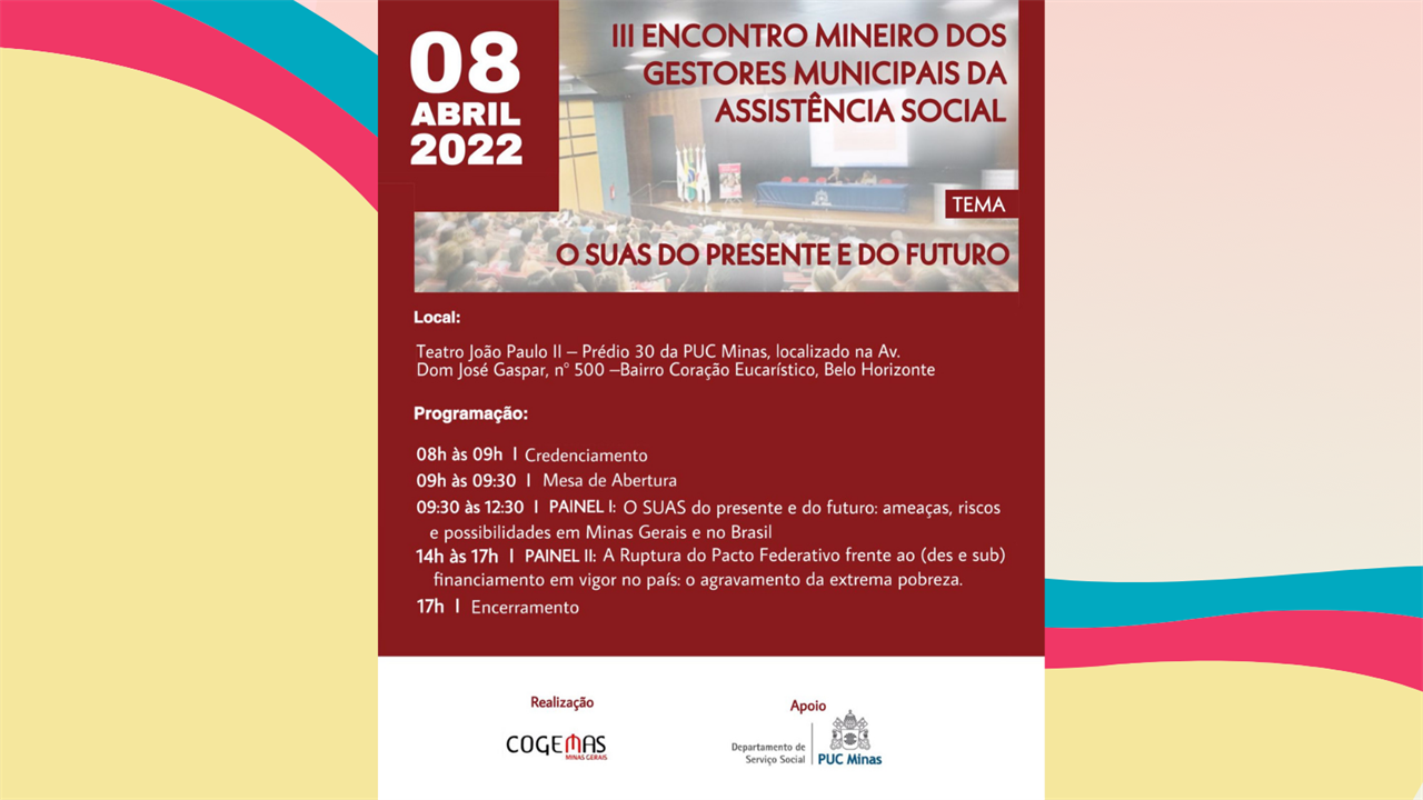 III Encontro Mineiro dos Gestores Municipais da Assistência Social
