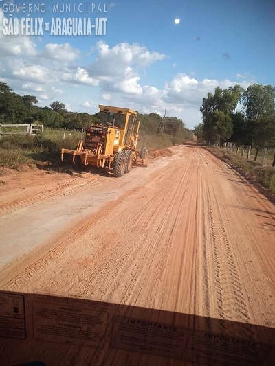 Prefeitura de São Félix do Araguaia intensifica trabalhos de recuperação das estradas vicinais do PA Dom Pedro