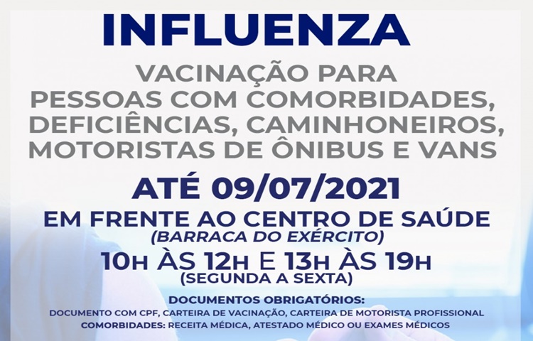 Campanha de vacinação encerra no dia 9 de Julho