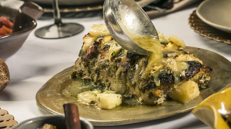 Natal barato e delicioso: Lombo suíno recheado de abacaxi