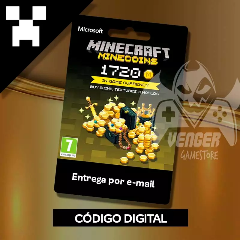 Cartão de Ativação Minecraft Jogo Completo Mojang - Cartão de Ativação -  Card Store - Cartão Presente, Voucher, Vale Presente, Gift Card PSN, Xbox,  Netflix, Google, Uber, iFood, Steam e muito mais!