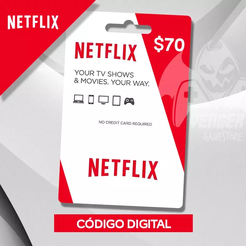 Cartão Netflix 25$ (Envio por Email)
