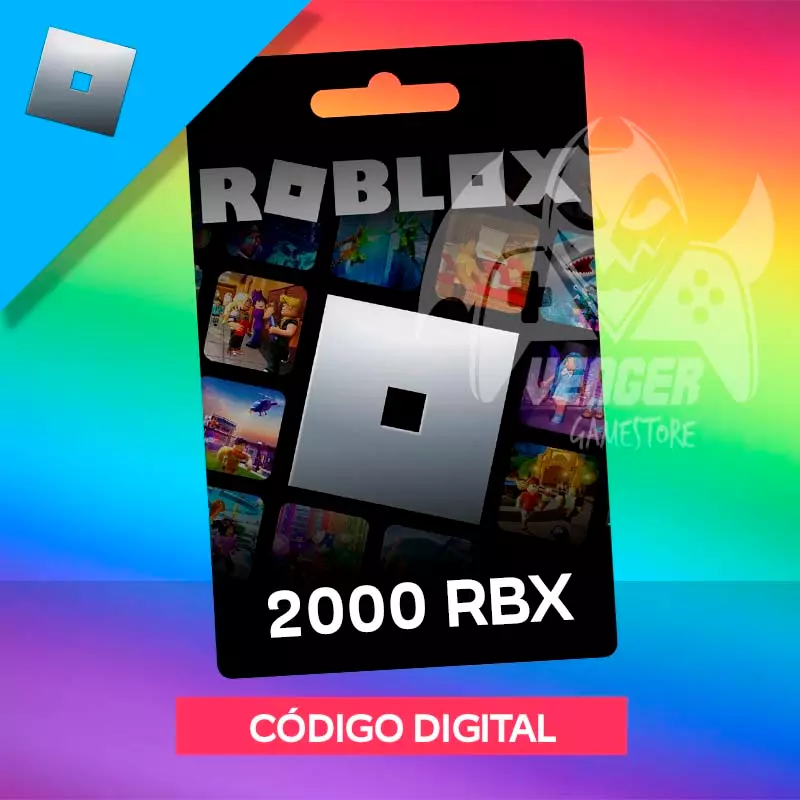 Roblox Cartão Presente 2000 Robux - Venger Games  Seu centro de Cartões  presentes e mídia digital