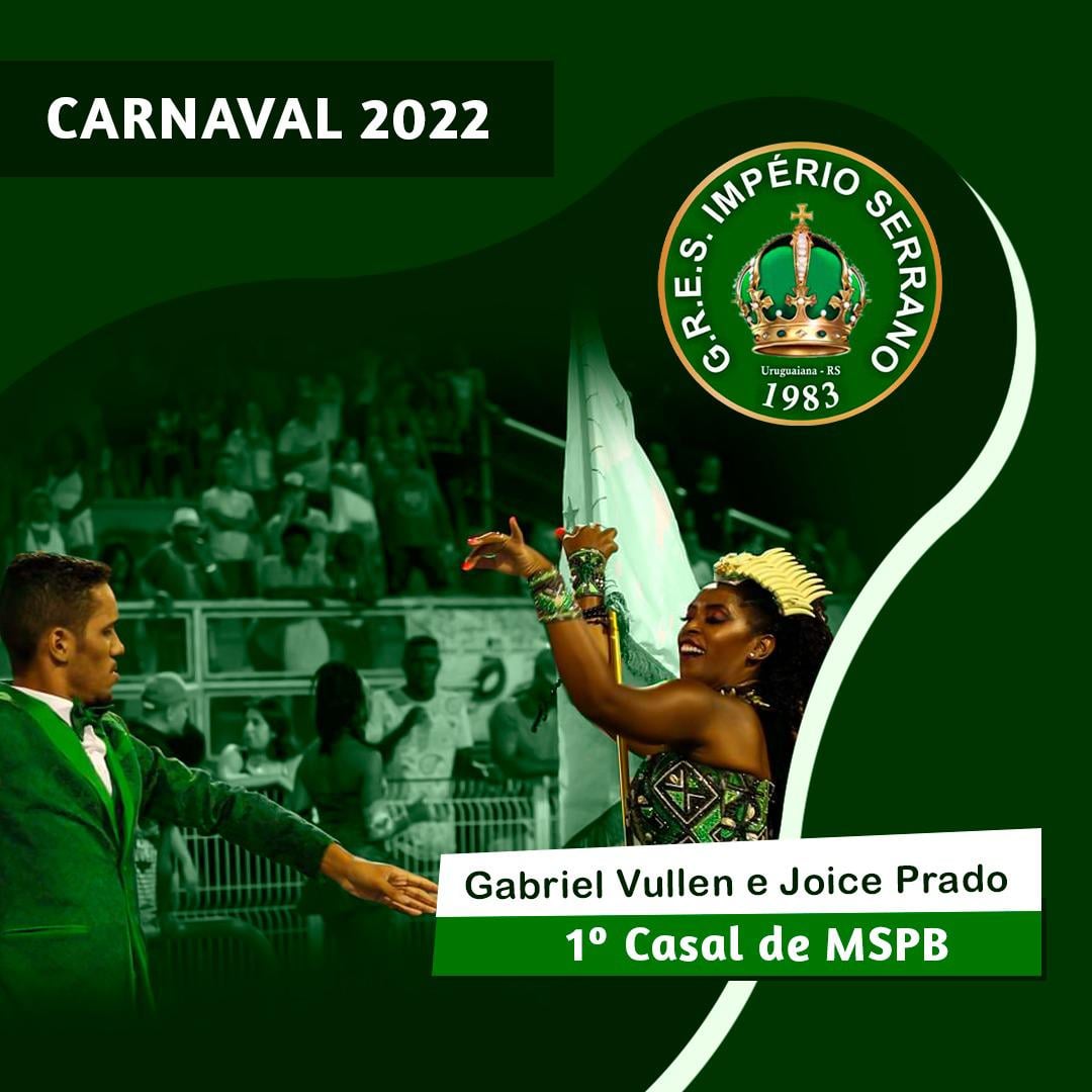EX CASAL DO CAMISA VERDE E BRANCO, ASSUMEM O PAVILHÃO DO IMPÉRIO SERRANO - RS