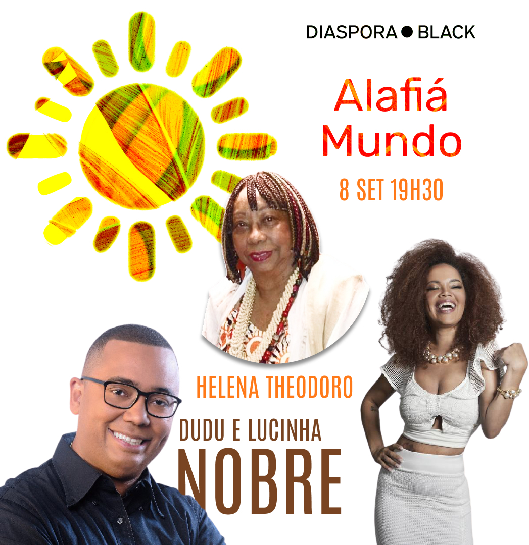 O cantor e compositor Dudu Nobre e a porta-bandeira Lucinha Nobre participam da 16º edição do Alafiá Mundo: Evento internacional sobre história e origem do samba