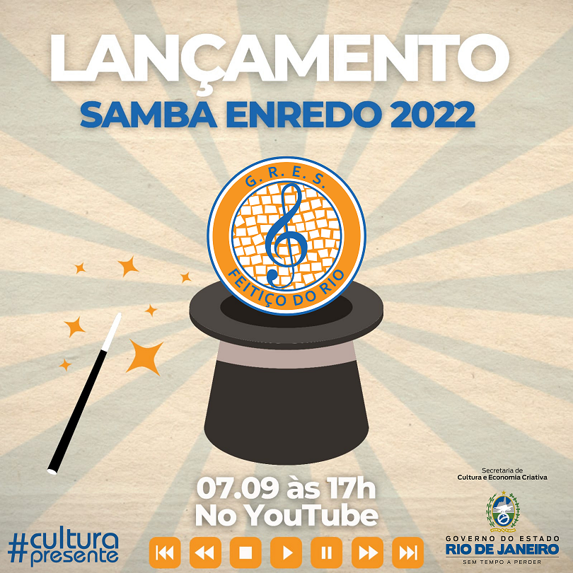 Feitiço do Rio lança clipe e samba enredo do Carnaval 2022