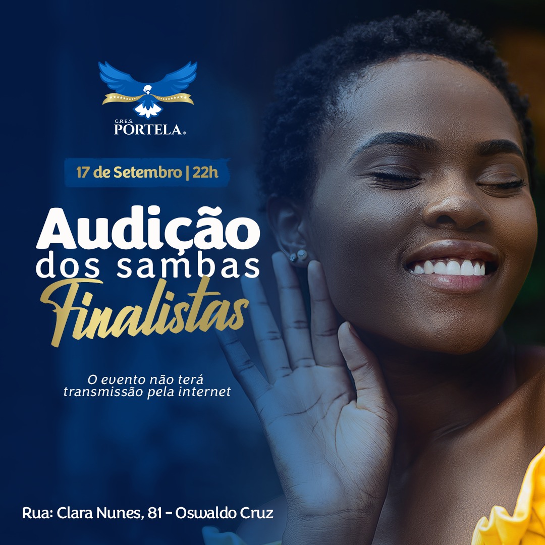 Portela apresenta sambas finalistas em audição aberta ao público