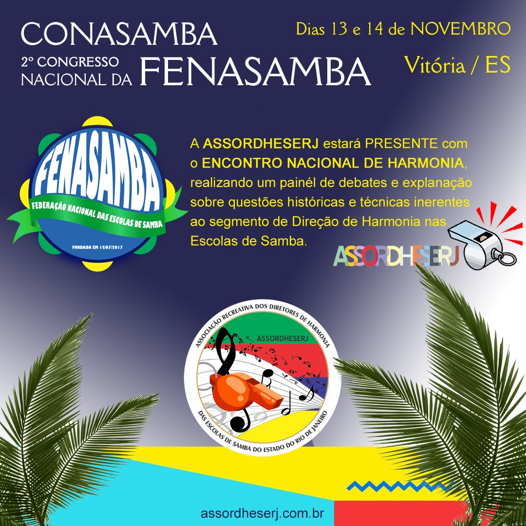 2º CONGRESSO NACIONAL DA FENASAMBA E CONASAMBA SERÁ REALIZADO EM VITÓRIA -ES