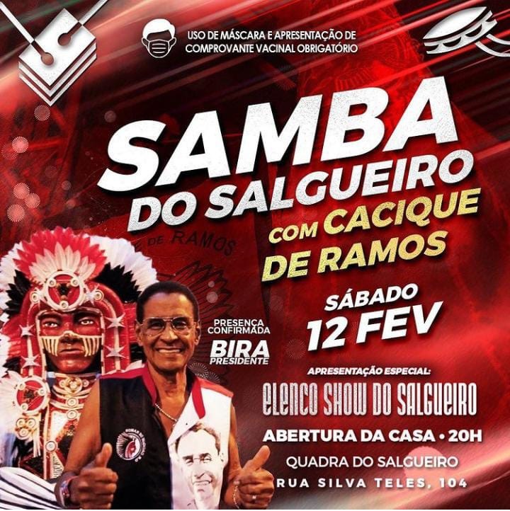 CACIQUE DE RAMOS SERÁ A PRÓXIMO ATRAÇÃO DO SALGUEIRO NESTE SÁBADO (12)