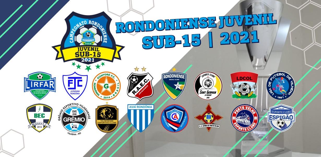 Rondoniense Sub-15 terá a participação de 16 clubes