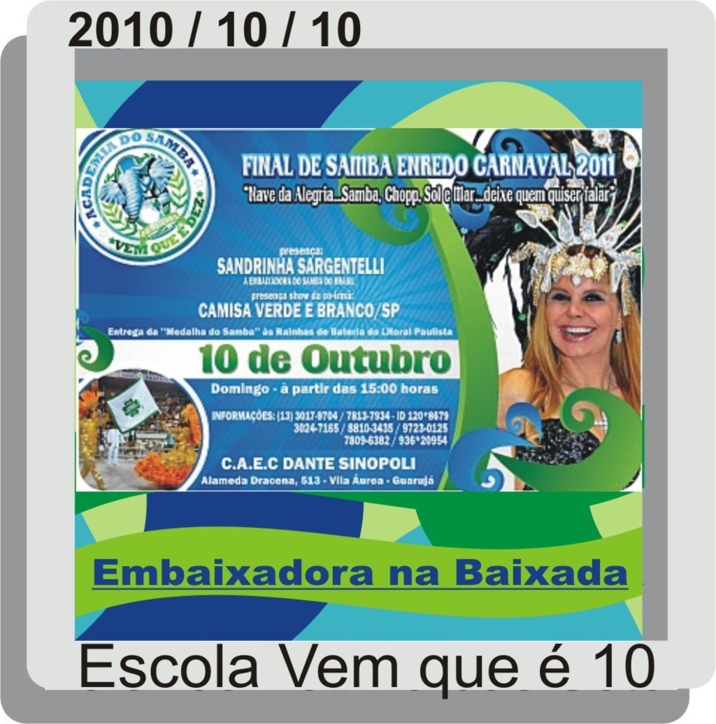 Homenagem à Sandrinha Sargentelli