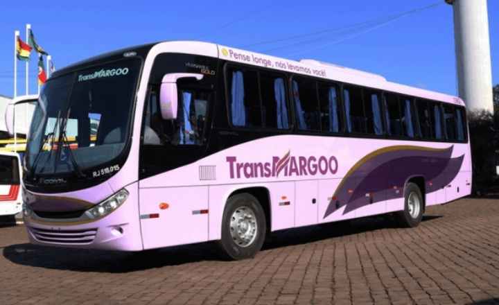 Foto do ônibus da empresa TransMargoo