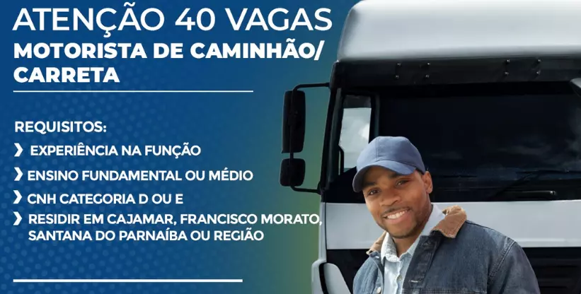 Betel Serviços abre 40 vagas para motoristas