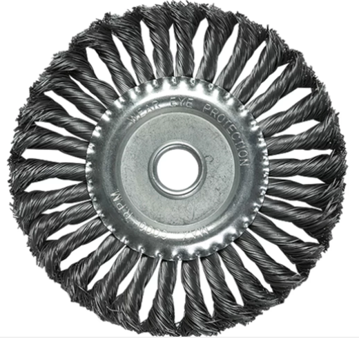 ESCOVA CIRCULAR AÇO ENTRANÇADO 100mm E 150mm ESCOVA CIRCULAR AÇO ENTRANÇADO 100mm E 150mm