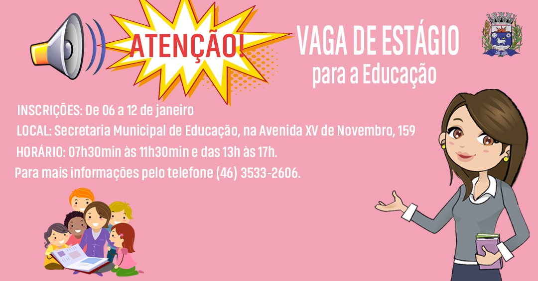Inscrição para Estágio na Área da Educação e Esporte