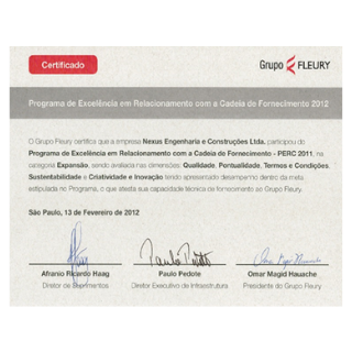 NEXUS ENGENHARIA E CONSTRUCOES